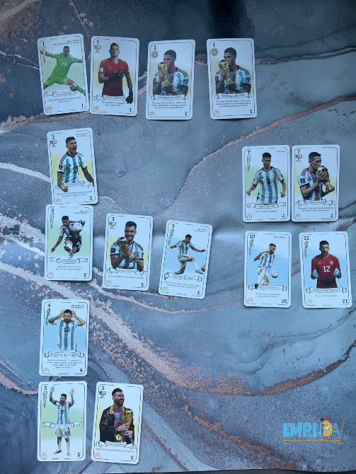 Cartas Campeones Del Mundo Panini Mcdonald Caballito - imagen 1