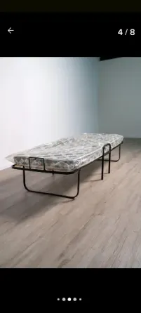Cama Jaula Plegable 1 Plaza + Colchón Lejaim 80×190x13 Cm Robusta Practica Ahorra Espacio Catre Estr San Fernando