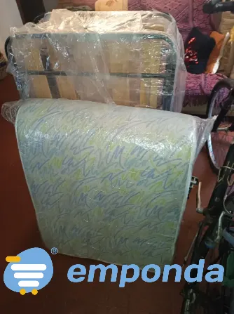 Cama Jaula Plegable 1 Plaza + Colchón Lejaim 80×190x13 Cm Robusta Practica Ahorra Espacio Catre Estr San Fernando - imagen 2