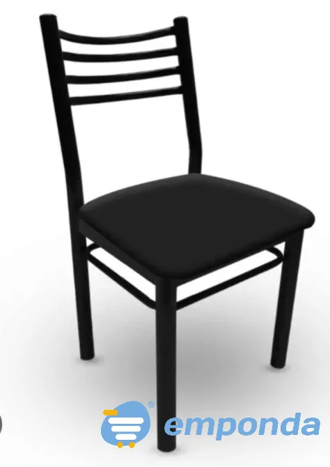 Mesa redonda negra con 4 sillas Recoleta - imagen 5