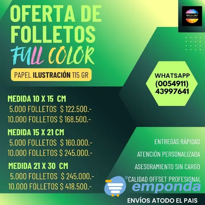 Folletos Volantes Full Color Super Express 24hs Barracas - imagen 2