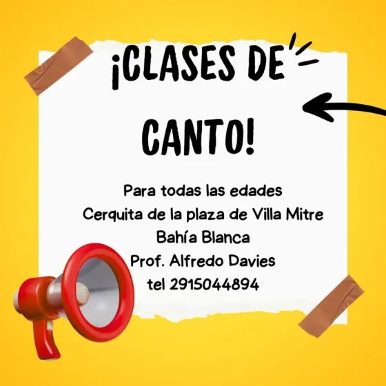Clases de canto Bahía Blanca