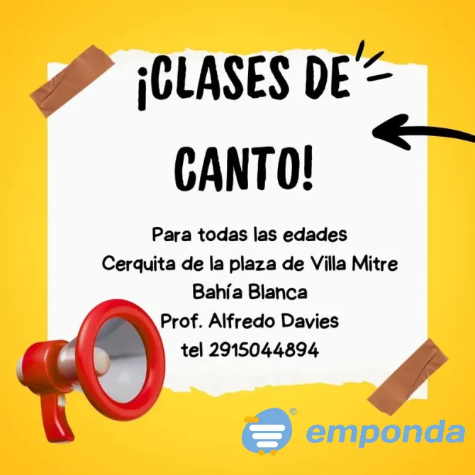 Clases de canto Bahía Blanca - imagen 1