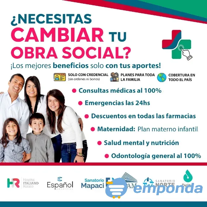 Obra social solo con aportes de recibo Rosario - imagen 1