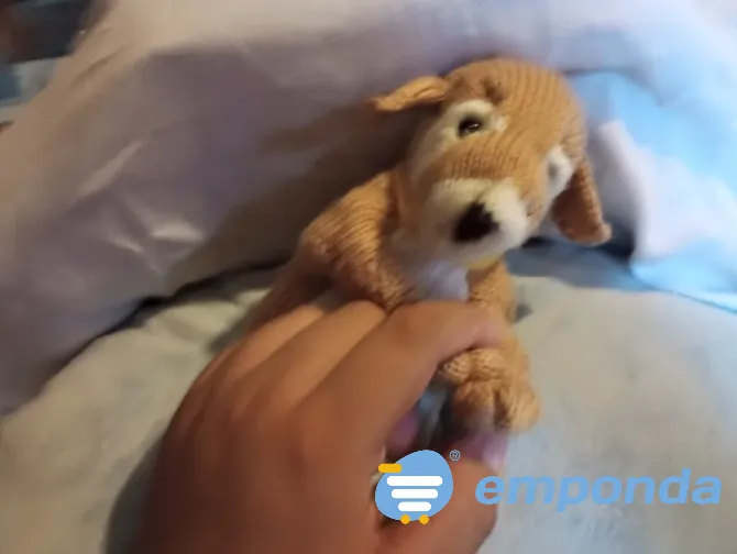 Peluche perro tejido dos agujas Tigre - imagen 3