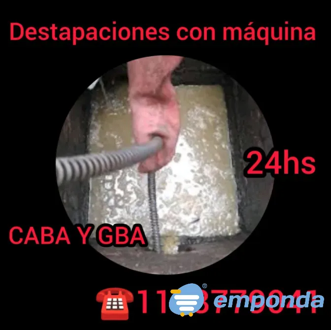 Destapaciones de cañerias, baños, cocinas, cloacas, rejillas, etc Morón - imagen 2