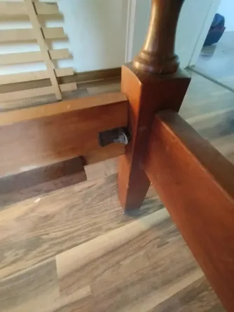 Cama 2 plazas de algarrobo muy buen estado - Colchón opcional Villa Urquiza