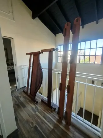 Cama 2 plazas de algarrobo muy buen estado - Colchón opcional Villa Urquiza