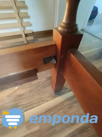 Cama 2 plazas de algarrobo muy buen estado - Colchón opcional Villa Urquiza - imagen 5