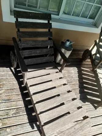 Set de 2 Reposeras d e madera Villa Urquiza