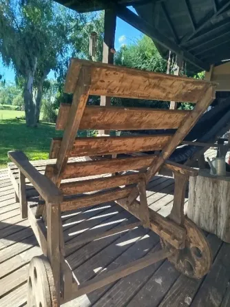 Set de 2 Reposeras d e madera Villa Urquiza
