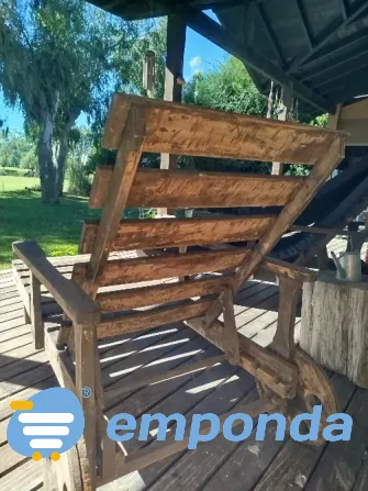 Set de 2 Reposeras d e madera Villa Urquiza - imagen 5