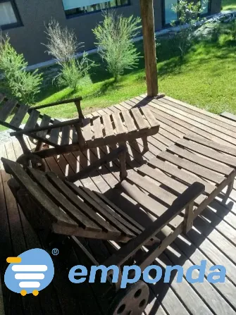 Set de 2 Reposeras d e madera Villa Urquiza - imagen 4