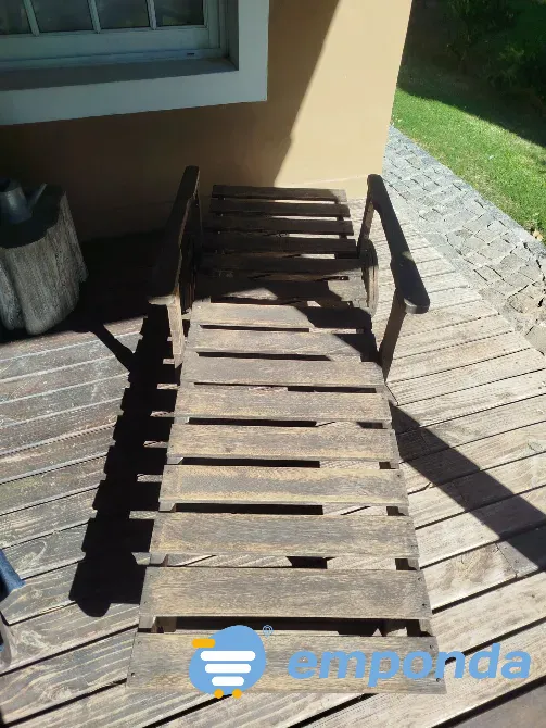 Set de 2 Reposeras d e madera Villa Urquiza - imagen 2