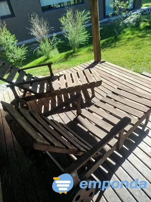 Set de 2 Reposeras d e madera Villa Urquiza - imagen 4
