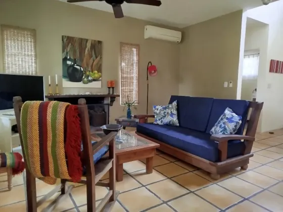 Sillón 3 cuerpos de algarrobo usado Caballito