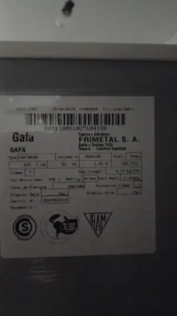 Heladera Gafa Modelo Hgf3808x Usada Muy Buen Estado Blanco (Usado) Caballito