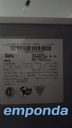 Heladera Gafa Modelo Hgf3808x Usada Muy Buen Estado Blanco (Usado) Caballito - imagen 2