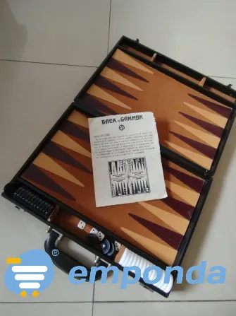 Juego Backgammon vintage muy buen estado Villa Urquiza - imagen 1
