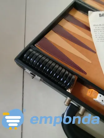 Juego Backgammon vintage muy buen estado Villa Urquiza - imagen 8