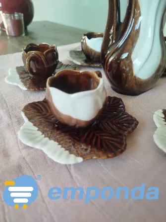 Juego de café y cafetera vintage usado Villa Urquiza - imagen 5
