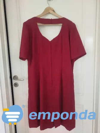 Vestido elegante bordo usado una vez Villa Urquiza - imagen 7