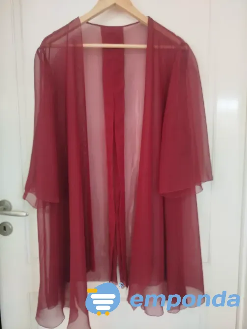 Vestido elegante bordo usado una vez Villa Urquiza - imagen 9