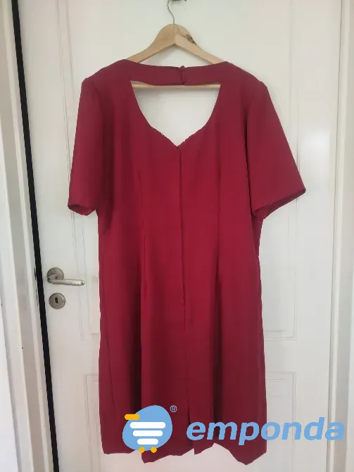 Vestido elegante bordo usado una vez Villa Urquiza - imagen 7
