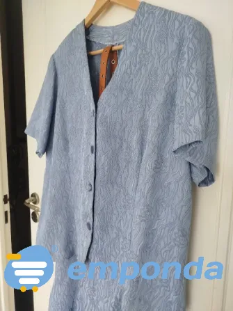 Traje de mujer falda y casaca en crepé con textura usado Villa Urquiza - imagen 4