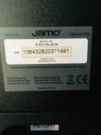 Jamo S803 Par De Bafles/parlantes De Estante 2 Vias San Salvador de Jujuy