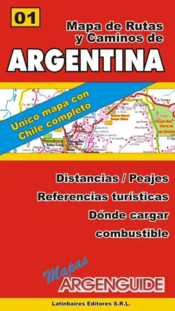 Mapa de rutas y caminos de Argentina Villa Pueyrredón