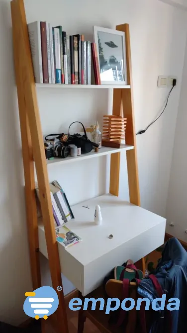 Escritorio y estantería nórdica Morón - imagen 1