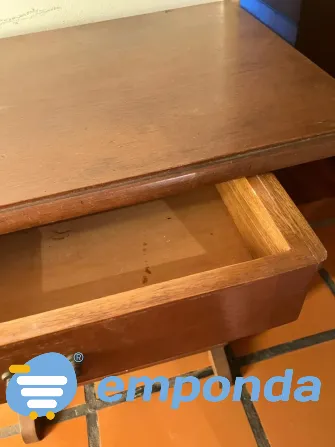 Mesa auxiliar vintage con revistero y cajón Morón - imagen 3