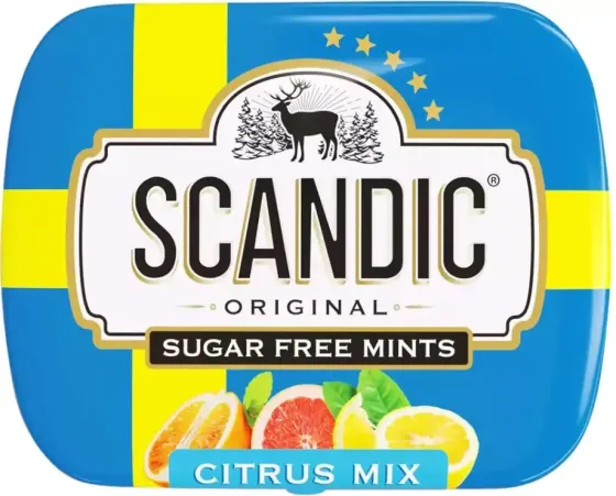 SCANDIC, caramelos europeos sin azúcar, 32g Almagro