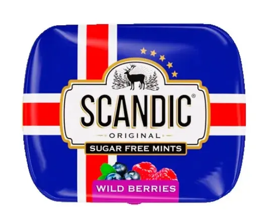 SCANDIC, caramelos europeos sin azúcar, 32g Almagro