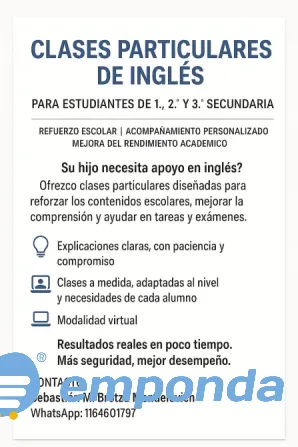 Clases particulares de inglés Caballito - imagen 1