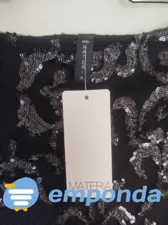 Falda de encaje con lentejuelas usada Villa Urquiza - imagen 3