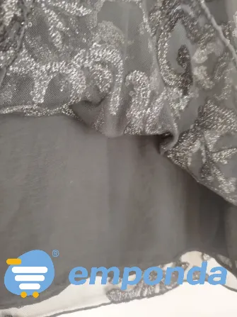 Falda de encaje con lentejuelas usada Villa Urquiza - imagen 6