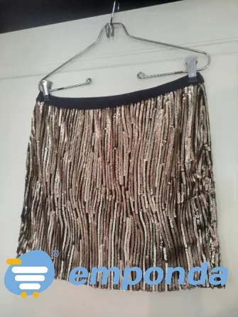 Falda elastizada de lentejuelas usada Villa Urquiza - imagen 1