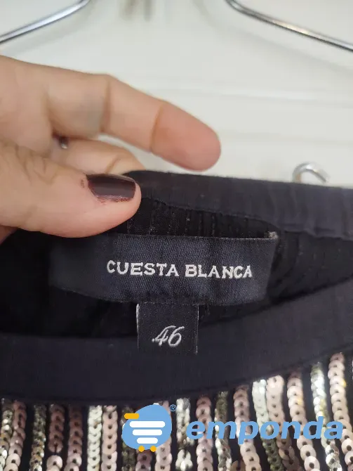 Falda elastizada de lentejuelas usada Villa Urquiza - imagen 4