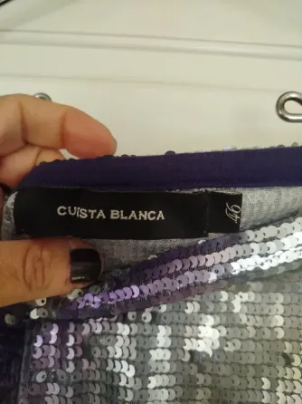 Falda mini elastizada en lentejuelas nueva Villa Urquiza