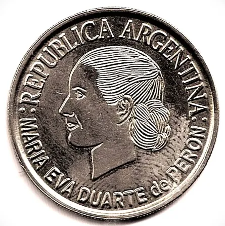 Moneda argentina 2 pesos 2002 Evita conmemorativa Villa Crespo