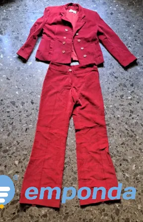 Traje de corderoy aterciopelado rojo Balvanera - imagen 1