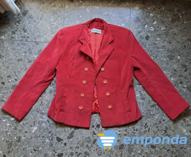 Traje de corderoy aterciopelado rojo Balvanera - imagen 2