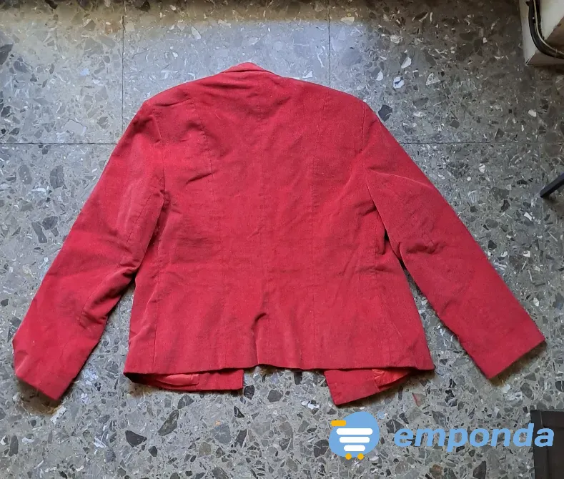 Traje de corderoy aterciopelado rojo Balvanera - imagen 4