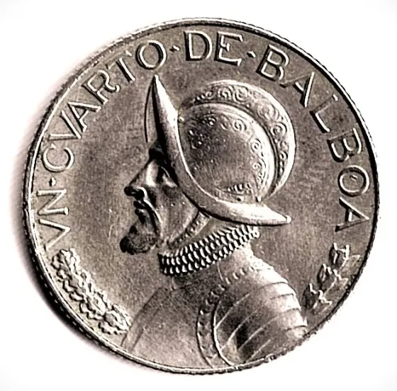 Moneda de Panamá 1/4 de balboa 1966 Villa Crespo
