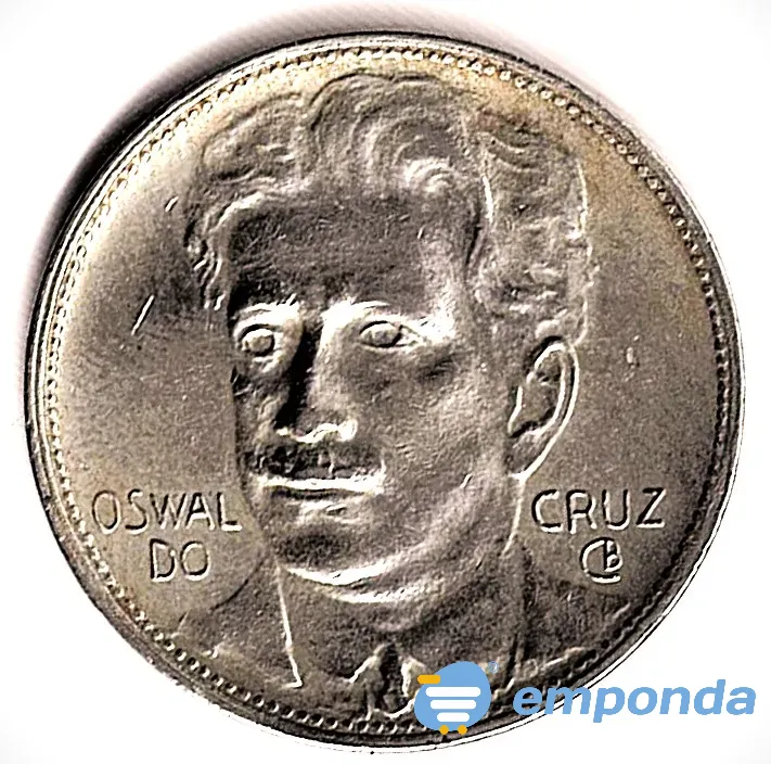 Moneda de Brasil 400 reis 1937 muy buena pieza Villa Crespo - imagen 2