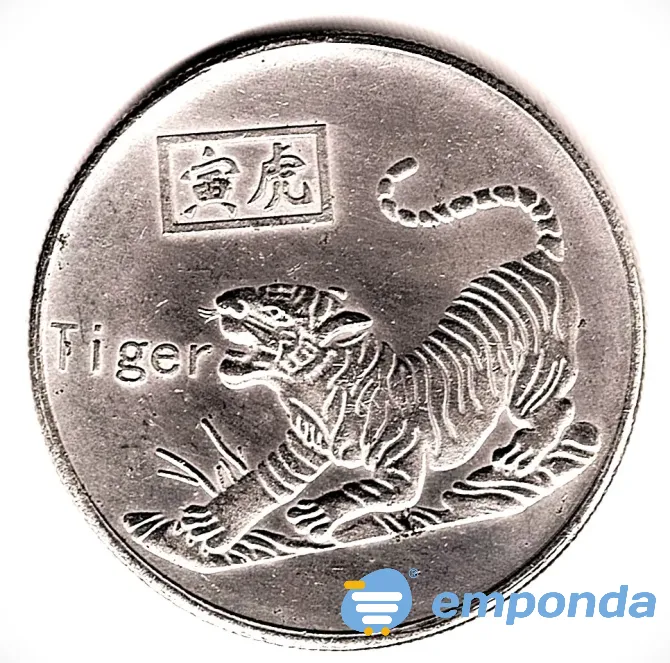 Medalla horóscopo chino tigre muy buena pieza Villa Crespo - imagen 1