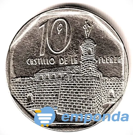 Moneda de Cuba 10 centavos 2009 sin circular Villa Crespo - imagen 1