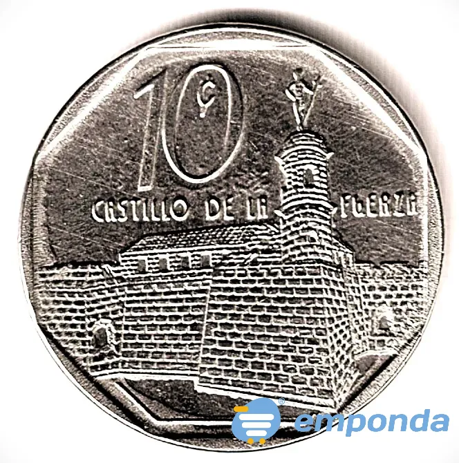Moneda de Cuba 10 centavos 2009 sin circular Villa Crespo - imagen 1